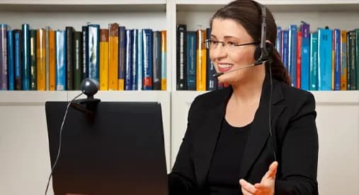 Student preparing for iGCSE online