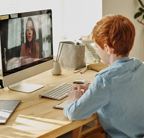 An Australian primary student sitting an online NAPLAN practice assessment